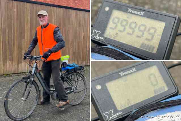 Van 99.999 naar 0, kilometerteller van Eddy bereikt limiet: “Na 10 jaar is de tijd rijp voor een nieuwe fiets”