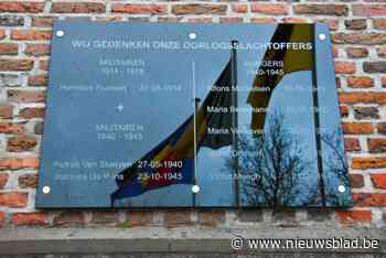 Vlimmeren herdenkt oorlogsslachtoffers met plechtigheid aan gedenkplaat