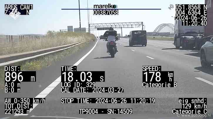 Video: motorrijder ontsnapt na achtervolging op A15