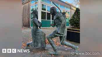 Anger as village's Robin Hood statue damaged