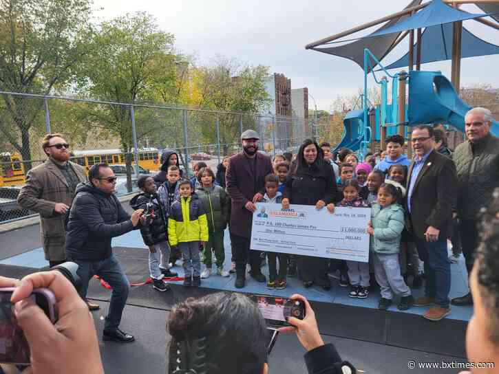 CM Salamanca cuts ribbon on new play space at his childhood school in Longwood