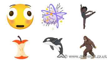 Revealed: The 9 new emoji coming to your smartphone in 2025 - including a bulging smiley face and Bigfoot