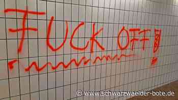 „ACAB!“, „FUCK OFF!“, „KURWA“: Unbekannte verschandeln Calw mit Farbe – doch es gibt ein Video