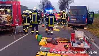 Wolfenbüttel: Unfall mit zwei Transportern – drei Verletzte