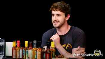 Paul Mescal valiantly battles the spice on 'Hot Ones'
