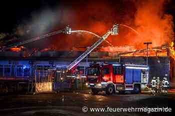 Großbrand mit Knalleffekt