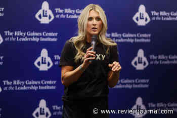 Sparse crowd for conservative athlete’s ‘Take Back Title IX’ stop at UNLV — PHOTOS