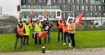 GMB protest outside Kingswood Academy in support of Anti-Bullying Week