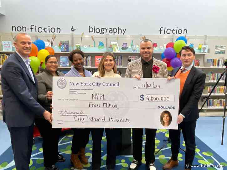 CM Marmorato presents $4M for City Island Library repairs