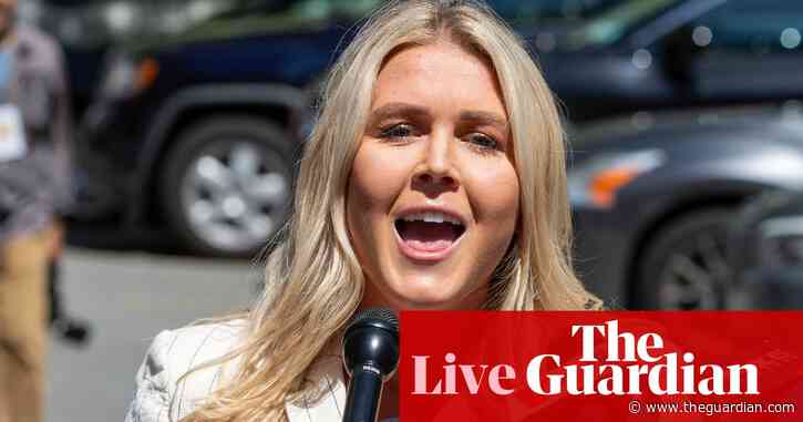 Trump names Karoline Leavitt as White House press secretary – live