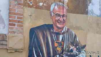 Ranieri "senatore" dell'As Roma: a Testaccio il murale dedicato all'allenatore giallorosso