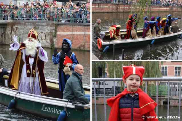 Jongste Pallietertjes en hun ouders heten Sinterklaas welkom in Lier: “Fantastisch om al die lieve kindjes te zien zwaaien”