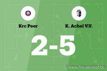 Achel VV B verslaat RC Peer B en blijft winnen