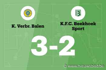 Ook Balen houdt Beekhoek van overwinning af