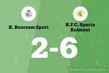 J. Weeghmans scoort drie keer, Sp. Kolmont verslaat Boorsem