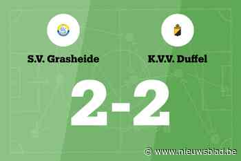 VV Duffel sleept gelijkspel uit de brand in de uitwedstrijd tegen Grasheide