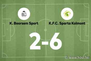 Weergaloze J. Weeghmans leidt Sp. Kolmont langs Boorsem
