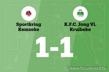 JV Kruibeke speelt gelijk tegen SK Kemzeke