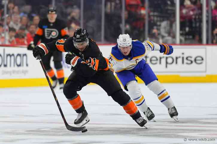 Shorthanded Sabres fall behind Flyers and can't catch up, starting road trip with 5-2 loss