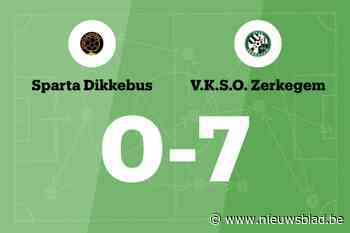 Vier opeenvolgende overwinningen voor VKSO Zerkegem na 0-7 tegen Sparta Dikkebus