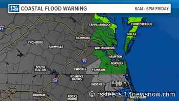 Coastal Flood Advisory issued for parts of Hampton Roads