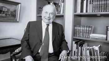 Privatbank: Bankier Friedrich von Metzler verstorben