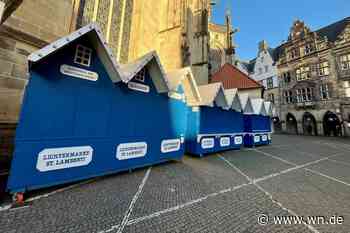 Der Aufbau der Weihnachtsmärkte ist angelaufen