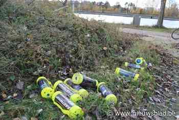 Sluikstort met 15 lachgascilinders is niet zonder gevaar: “Kunnen ontploffen in ophaalwagens”