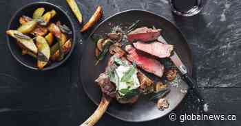 Recipe: Reverse seared tomahawk steak with shiitake peppercorn cream