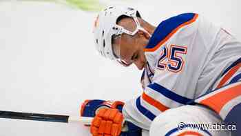 Oilers' Darnell Nurse suffers head shot in 4-3 loss to Toronto