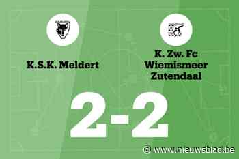 Meldert speelt gelijk in thuiswedstrijd tegen Wiemismeer