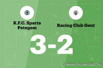 Sparta Petegem wint van RC Gent