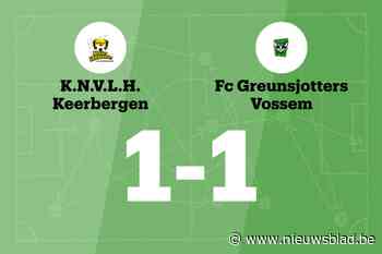 KNV Keerbergen en Vossem eindigt op 1-1