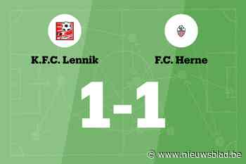 Lennik speelt gelijk tegen Herne
