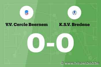 Doelpuntloos gelijkspel tussen VVC Beernem B en SV Bredene B