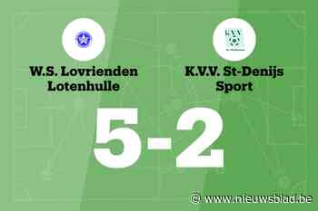 KVV Sint-Denijssport B nog steeds zonder zege na verlies tegen WS Lotenhulle