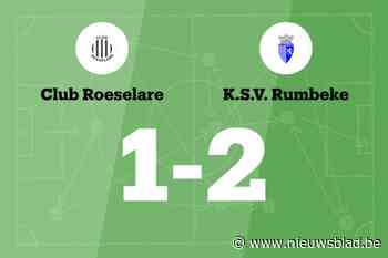 Club Roeselare nog steeds zonder overwinning na verlies tegen SV Rumbeke