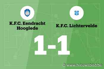 Maesen redt punt voor Eendracht Hooglede tegen FC Lichtervelde