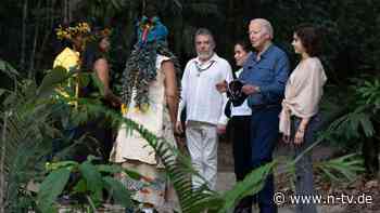 Kurz vor Ende seiner Amtszeit: Biden reist zu historischem Besuch ins Amazonasgebiet