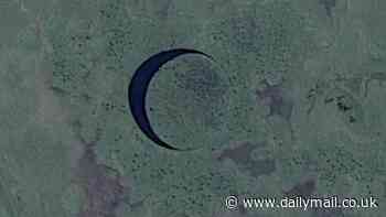 Argentina's mysterious spinning island revealed: Isle is shaped like perfect circle but no one knows why it rotates