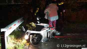 Bezorger gewond bij eenzijdig ongeval op Rozenburglaan in Groningen