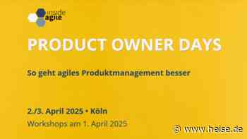 heise-Angebot: Product Owner Days 2025: So geht agiles Produktmanagement besser