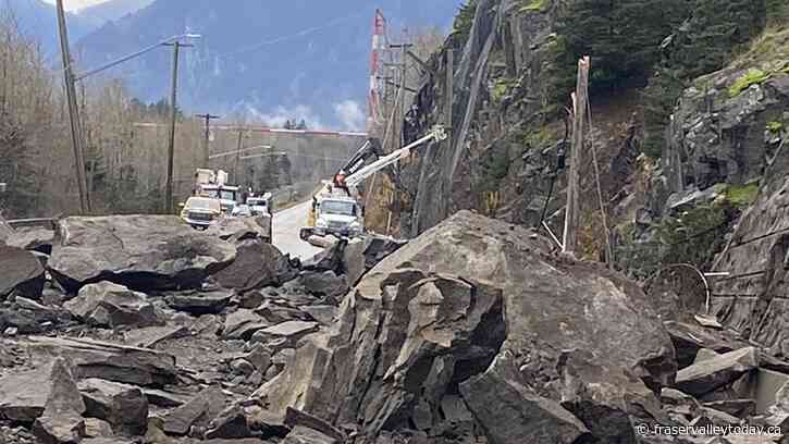 Highway 7 west of Hope to remain closed for at least another week