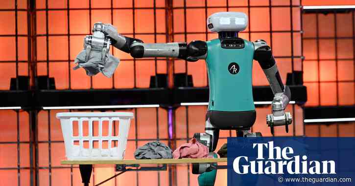 ‘A fork in the road’: laundry-sorting robot spurs AI hopes and fears at Europe’s biggest tech event