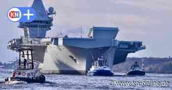 Flugzeugträger "Queen Elizabeth" in Hamburg zu Besuch