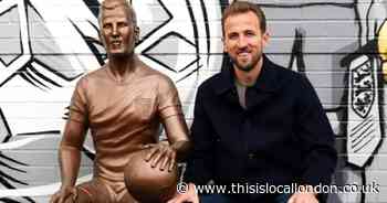 Harry Kane statue unveiled in Chingford homecoming