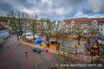 Stille Nacht auf dem Bielefelder Klosterplatz