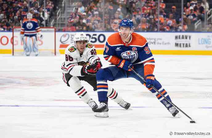 Edmonton Oilers centre Connor McDavid named NHL’s first star of the week