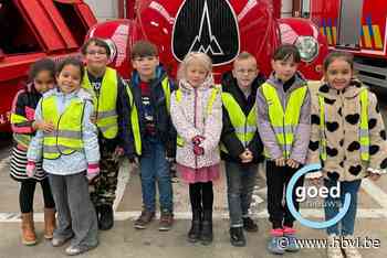 Kinderen van BS De Sprong gaan in de leer bij brandweer in Maaseik