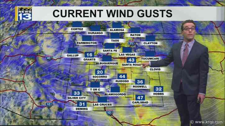 Chilly with drier, dusty, & gusty conditions